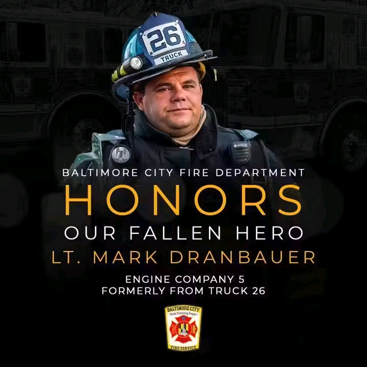 Lieutenant Mark Dranbauer, 23-Year Veteran of the Baltimore City Fire Department and Revered Public Servant, in Critical Condition on Life Support Following Sudden Medical Emergency