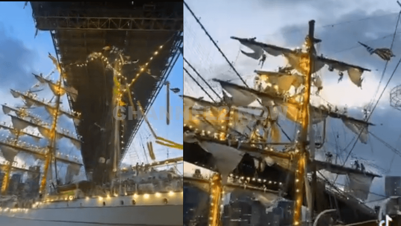 34 Injured — Including 4 in Critical Condition — After Mexican Navy Training Ship ARM Cuauhtémoc Crashes Into Brooklyn Bridge During East River Maneuver