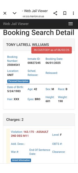 Tony Latrell Williams Charged in Mass Stabbing at Salem Homeless Shelter: 12 Injured, Five in Critical Condition