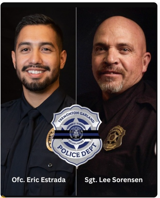 Tremonton, Utah community mourning after tragic shooting claims lives of two dedicated Garland police officers