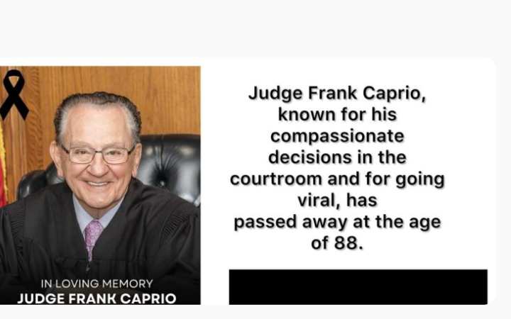 PROVIDENCE, R.I. — Beloved Judge Frank Caprio Passes Away at 88, Leaving Lasting Legacy Nationwide