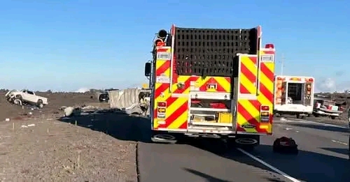 Hilo, Hawaii — A devastating head-on collision along Saddle Road late Wednesday afternoon has left one woman dead and