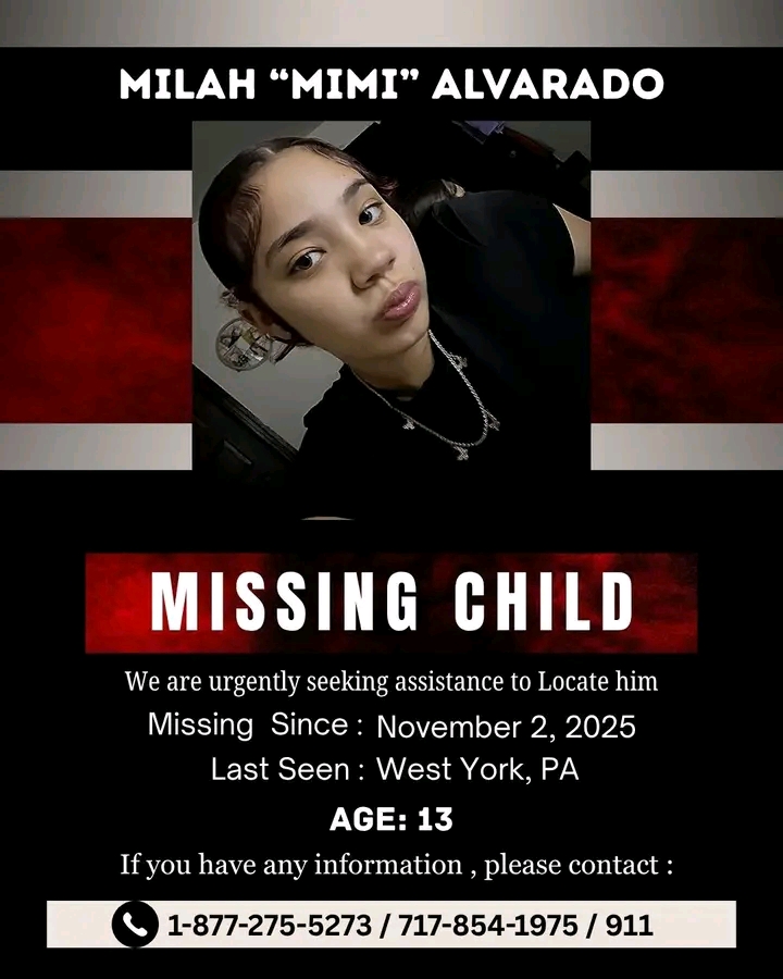 York, Pennsylvania Milah “Mimi” Alvarado Missing Person News: Community Urgently Searches For Teen Girl