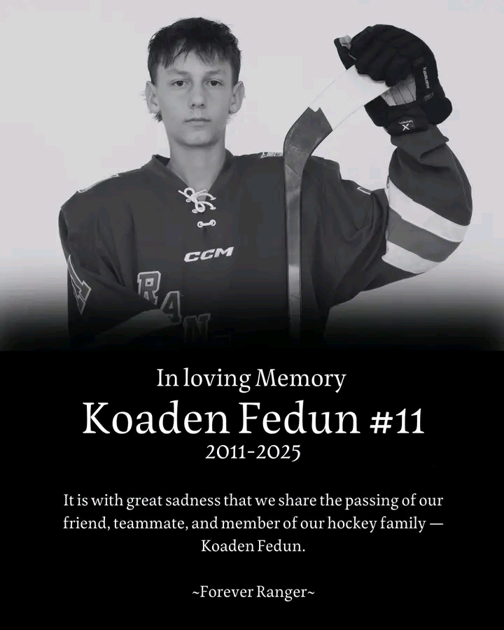 Fort Saskatchewan Koaden Fedun Fort Saskatchewan Minor Hockey Player Dies Unexpectedly